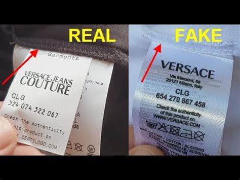 how to spot fake versace jeans couture|versace qr code check.